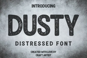 Dusty Font: Vintage Charm for Creative Design Projects