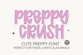 Preppycrush Font for Creative and Stylish Design Projects
