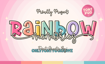 Rainbow Memories Font: Vibrant and Creative Design for Every Project