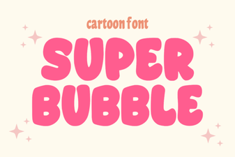 Super Bubble Font Fun for Creative Design Projects