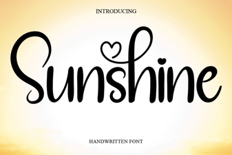 Sunshine Font – Free Script Font Download for Creative Projects